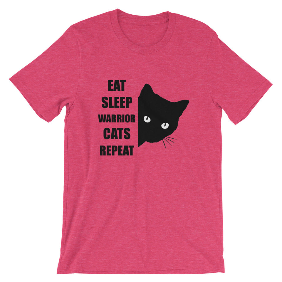 Eat Sleep Warrior Cats Repeat Unisex T-Shirt