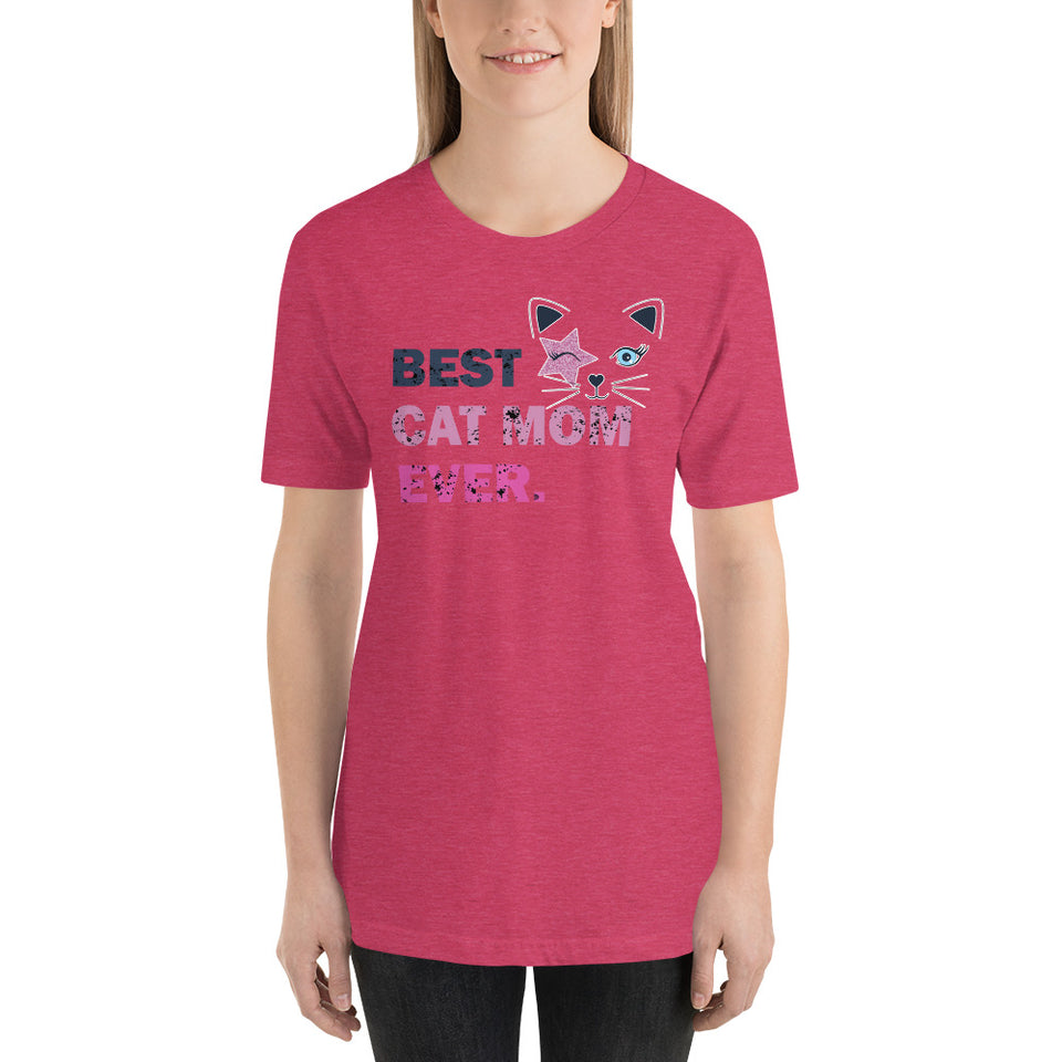 Best Cat Mom Ever Funny Cats Unisex T-Shirt