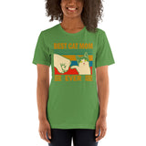 Vintage Best Cat Mom Ever Funny Unisex T-Shirt