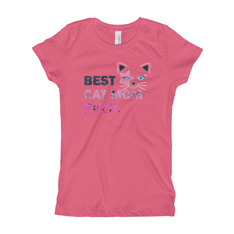 Best Cat Mom Ever Girl's T-Shirt