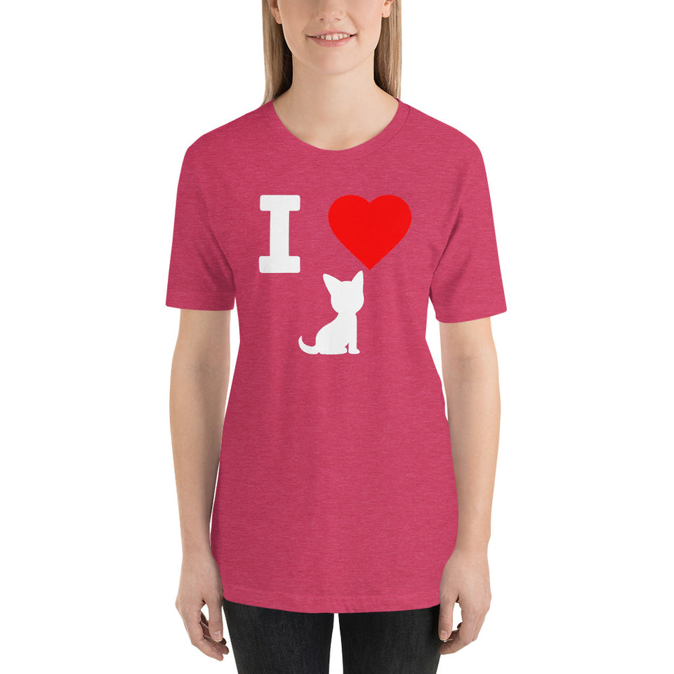 I Love My Cat Unisex T-Shirt