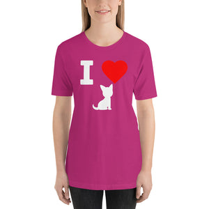 I Love My Cat Unisex T-Shirt