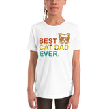 Best Cat Dad Ever Youth Short Sleeve T-Shirt