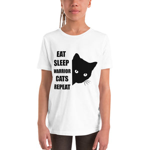Eat Sleep Warrior Cats Repeat Short Sleeve T-Shirt