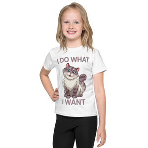 I Do What I Want With My Cat Kids T-Shirt