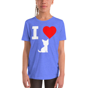 I Love My Cat Youth Short Sleeve T-Shirt