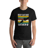 Vintage Best Cat Dad Ever Unisex T-Shirt