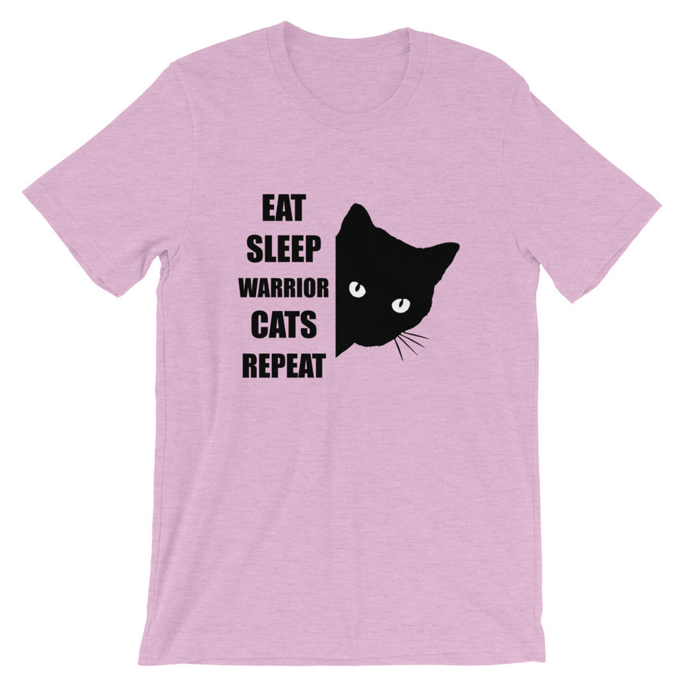 Eat Sleep Warrior Cats Repeat Unisex T-Shirt