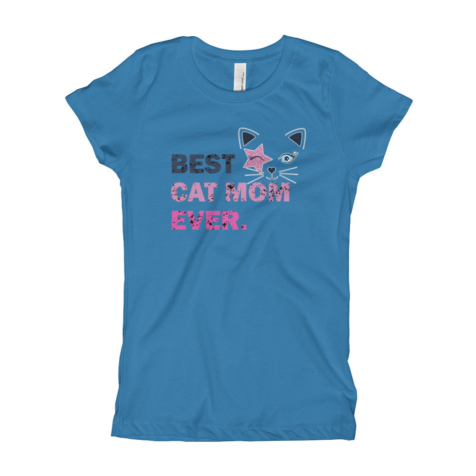 Best Cat Mom Ever Girl's T-Shirt