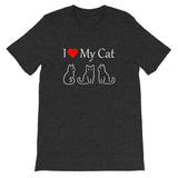 I Love My Cat Short-Sleeve Unisex T-Shirt