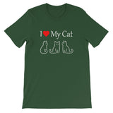 I Love My Cat Short-Sleeve Unisex T-Shirt