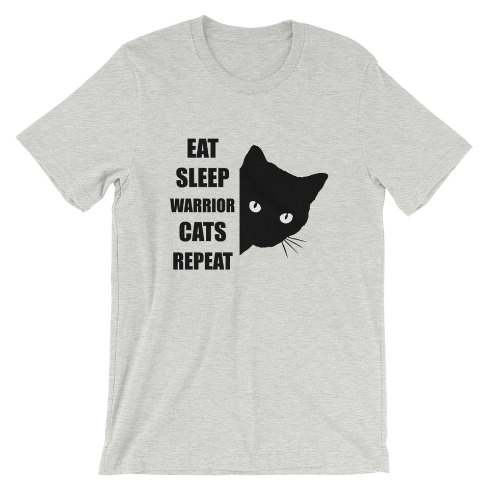 Eat Sleep Warrior Cats Repeat Unisex T-Shirt