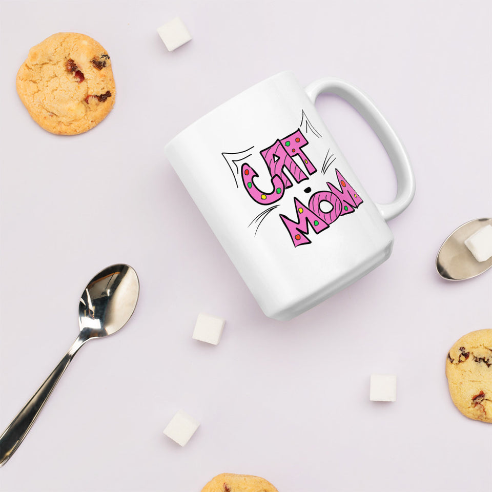 Cat Mom For Cat Lovers Mug