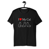 I Love My Cat Short-Sleeve Unisex T-Shirt