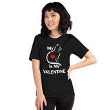 My Cat Is My Valentine Kitten Heart lover Valentines Day Unisex T-Shirt