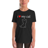 I Love My Cat Youth Short Sleeve T-Shirt