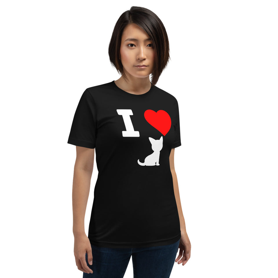 I Love My Cat Unisex T-Shirt