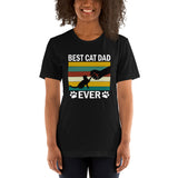 Vintage Best Cat Dad Ever Unisex T-Shirt