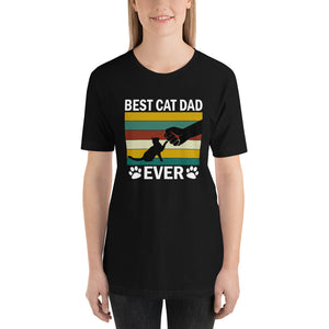 Vintage Best Cat Dad Ever Unisex T-Shirt